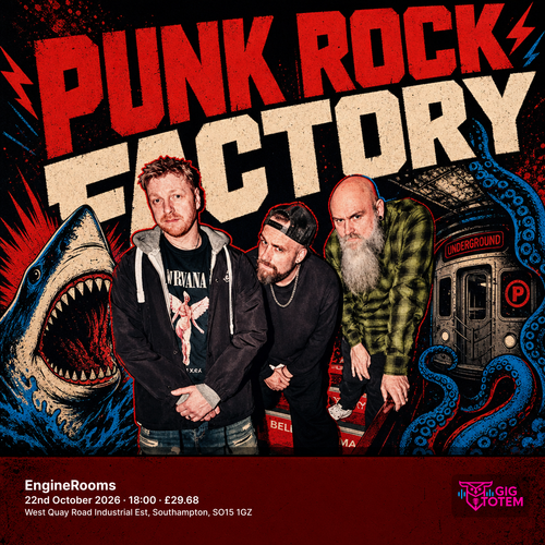 Punk Rock Factory at Engine Rooms on 22 October 2026 gig poster