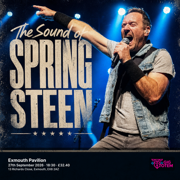 The Sound of Springsteen at Exmouth Pavilion on 27 September 2026 gig poster