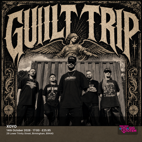 GUILT TRIP Justice for the Damned at XOYO on 14 October 2026 gig poster