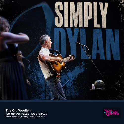 Simply Dylan at The Old Woollen on 15 November 2026 gig poster