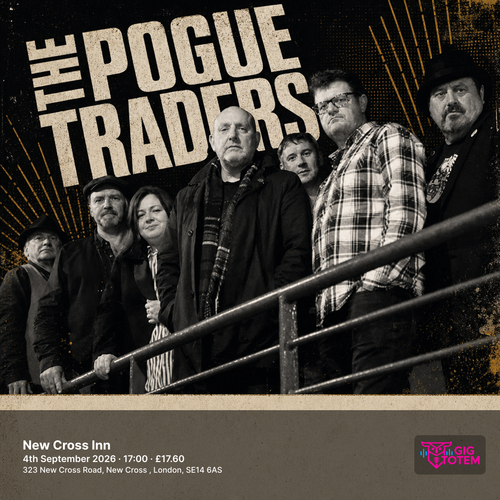 The Pogue Traders at New Cross Inn on 4 September 2026 gig poster