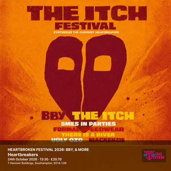 HEARTBROKEN FESTIVAL 2026: BBY, THE ITCH & MORE The Itch, Ugly Ozo at Heartbreakers on 24 October 2026 gig poster