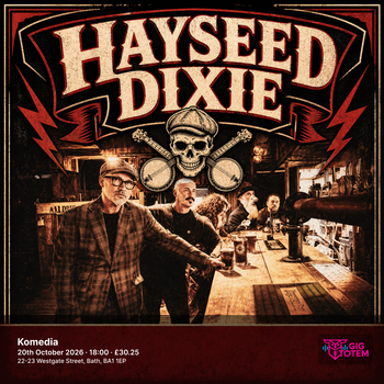 Hayseed Dixie at Komedia on 20 October 2026 gig poster