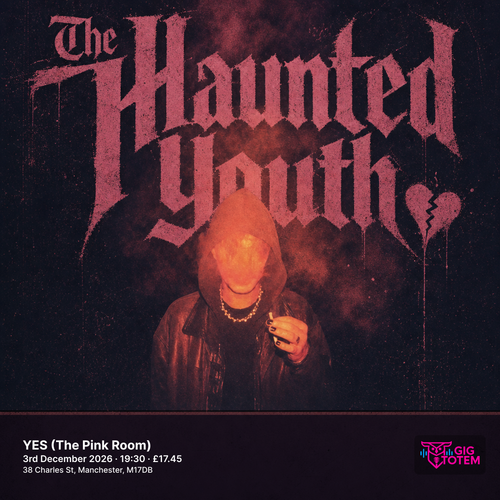 The Haunted Youth at YES (The Pink Room) on 3 December 2026 gig poster