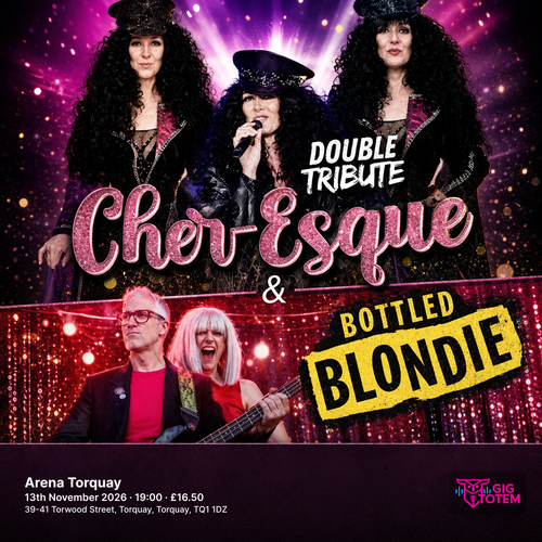 Cher-Esque & Bottled Blondie at Arena Torquay on 13 November 2026 gig poster
