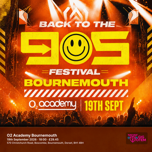 Back To The 90s Festival - 19th Sept - O2 Academy at O2 Academy Bournemouth on 19 September 2026 gig poster