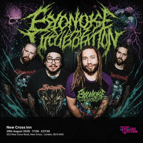 Cerebral Incubation at New Cross Inn on 29 August 2026 gig poster
