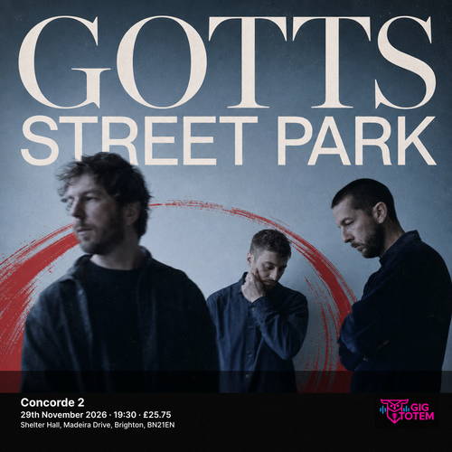 GOTTS STREET PARK SOMEWHERE HERE TOUR 2026 EUROPE Gotts Street Park july 2026 to december 2026 tour poster