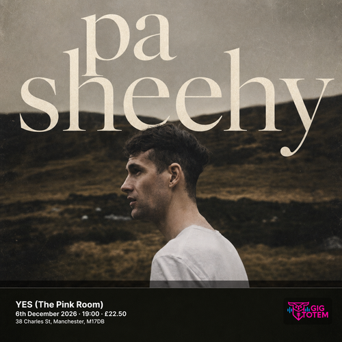 Pa Sheehy at YES (The Pink Room) on 6 December 2026 gig poster