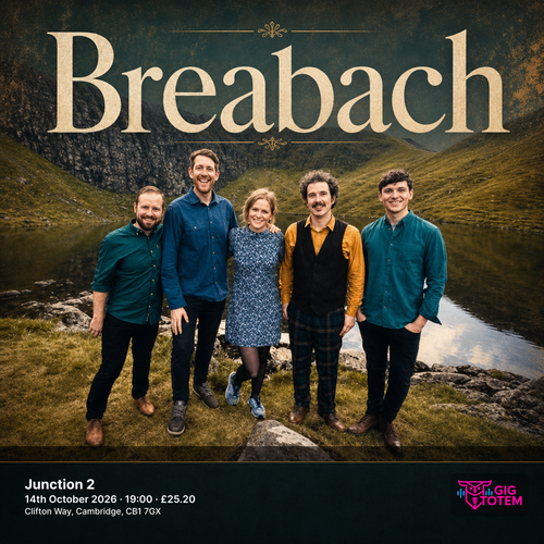 Breabach at Junction 2 on 14 October 2026 gig poster