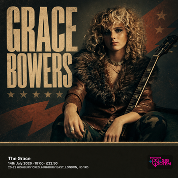 Grace Bowers DIE TWICE at The Grace on 14 July 2026 gig poster