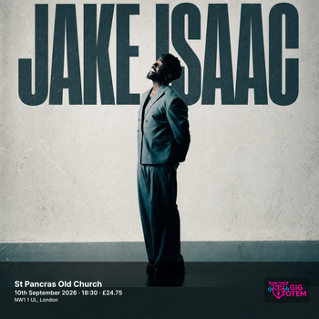 Jake Isaac at St Pancras Old Church on 10 September 2026 gig poster