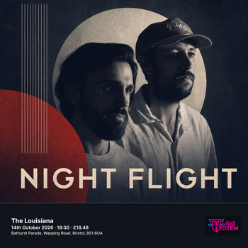 Night Flight at The Louisiana on 14 October 2026 gig poster