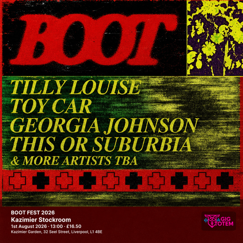 BOOT FEST 2026 Toy Car, Tilly Louise at Kazimier Stockroom on 1 August 2026 gig poster