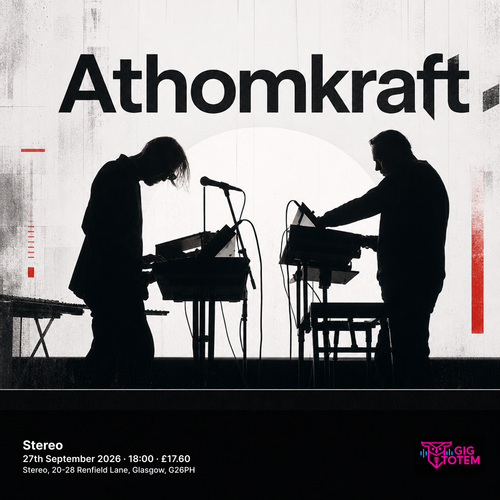 Athomkraft at Stereo on 27 September 2026 gig poster
