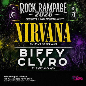 Nirvana and Biffy Clyro Tribute Night at The Georgian Theatre on 12 December 2026 gig poster