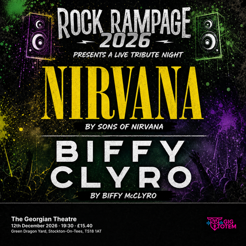 Nirvana and Biffy Clyro Tribute Night at The Georgian Theatre on 12 December 2026 gig poster