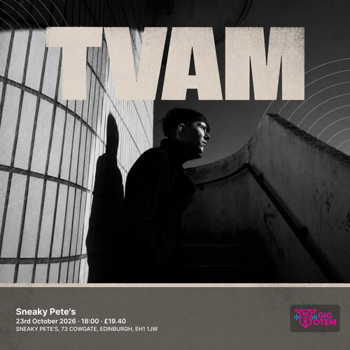 TVAM at Sneaky Pete's on 23 October 2026 gig poster