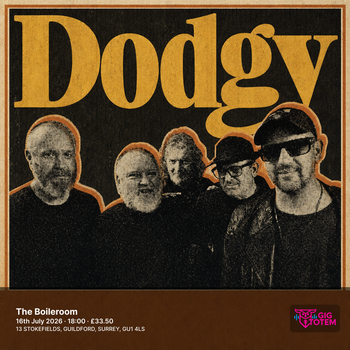 Dodgy at The Boileroom on 16 July 2026 gig poster