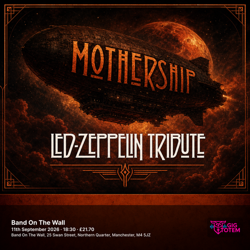 Mothership at Band On The Wall on 11 September 2026 gig poster