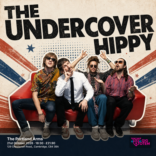 The Undercover Hippy at The Portland Arms on 21 October 2026 gig poster