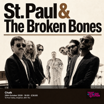 St. Paul & The Broken Bones at Chalk on 29 October 2026 gig poster