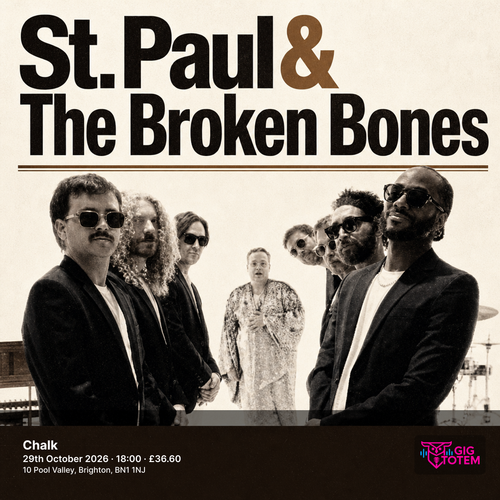 St. Paul & The Broken Bones at Chalk on 29 October 2026 gig poster