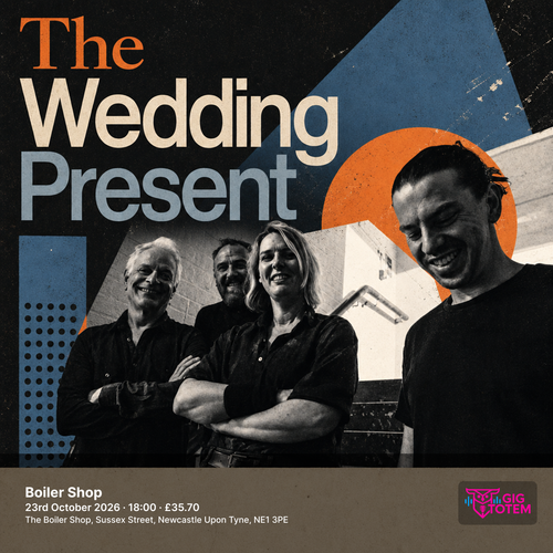 The Wedding Present at Boiler Shop on 23 October 2026 gig poster