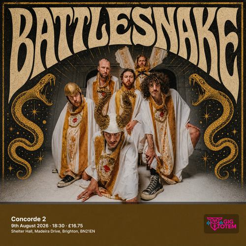 Battlesnake at Concorde 2 on 9 August 2026 gig poster