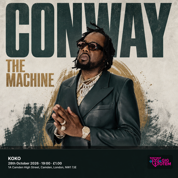 Conway The Machine at KOKO on 28 October 2026 gig poster