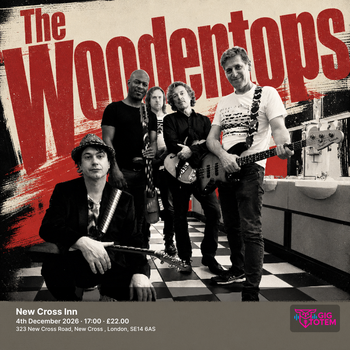 The Woodentops at New Cross Inn on 4 December 2026 gig poster