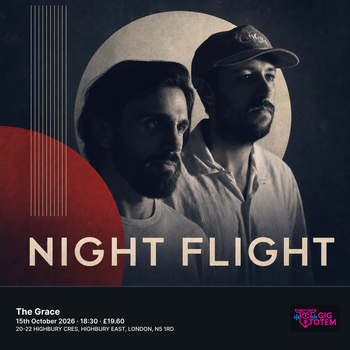 Night Flight at The Grace on 15 October 2026 gig poster