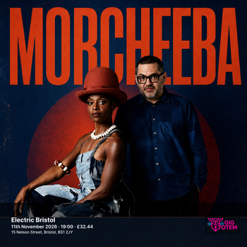 Morcheeba at Electric Bristol on 11 November 2026 gig poster