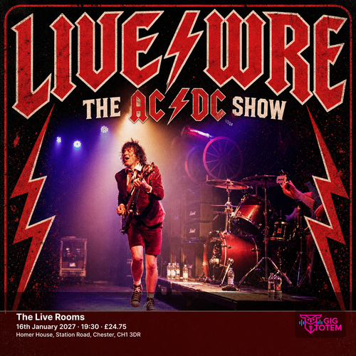 Livewire The AC/DC Show Live/Wire - The AC/DC Show at The Live Rooms on 16 January 2027 gig poster
