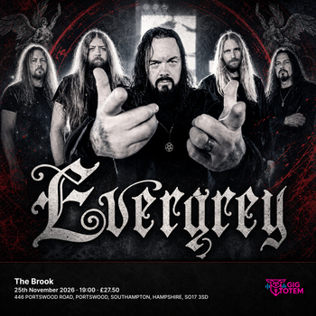 EVERGREY at The Brook on 25 November 2026 gig poster