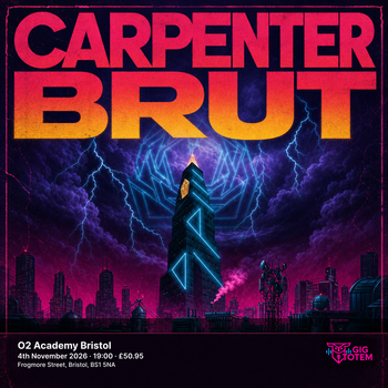 Carpenter Brut HEALTH at O2 Academy Bristol on 4 November 2026 gig poster