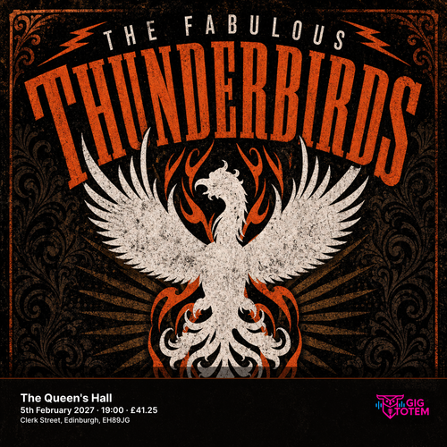 The Fabulous Thunderbirds Kim Wilson at The Queen's Hall on 5 February 2027 gig poster