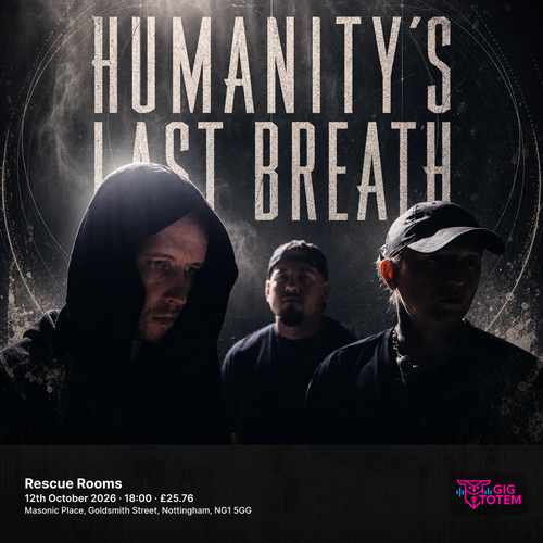 Humanity's Last Breath Vildhjarta at Rescue Rooms on 12 October 2026 gig poster