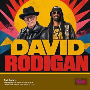 David Rodigan at Sub Rooms on 5 September 2026 gig poster