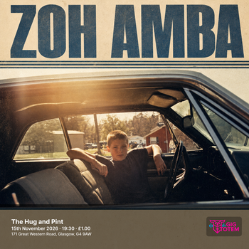 Zoh Amba at The Hug and Pint on 15 November 2026 gig poster