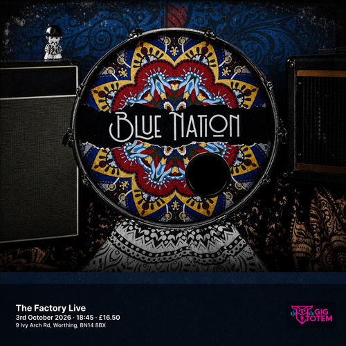 Blue Nation LIGHTNING THREADS at The Factory Live on 3 October 2026 gig poster