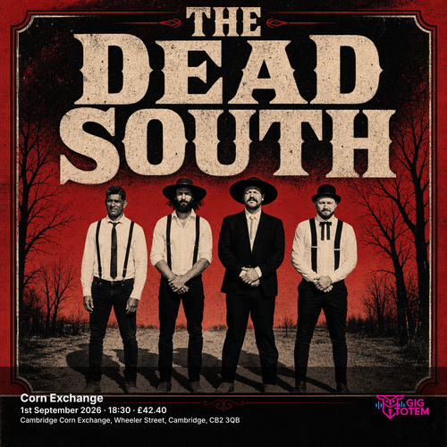 The Dead South at Corn Exchange on 1 September 2026 gig poster