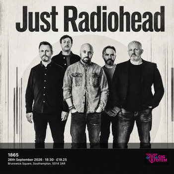 Just Radiohead at 1865 on 26 September 2026 gig poster