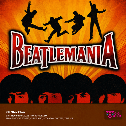 BEATLEMANIA at KU Stockton on 21 November 2026 gig poster