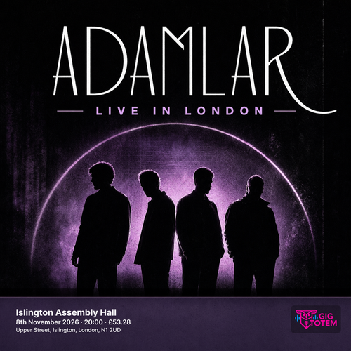 ADAMLAR LIVE IN LONDON at Islington Assembly Hall on 8 November 2026 gig poster