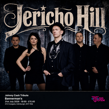 Johnny Cash Tribute - Jericho Hill 8-BIT PSYCHO, Jericho Hill at Bannerman's on 31 July 2026 gig poster