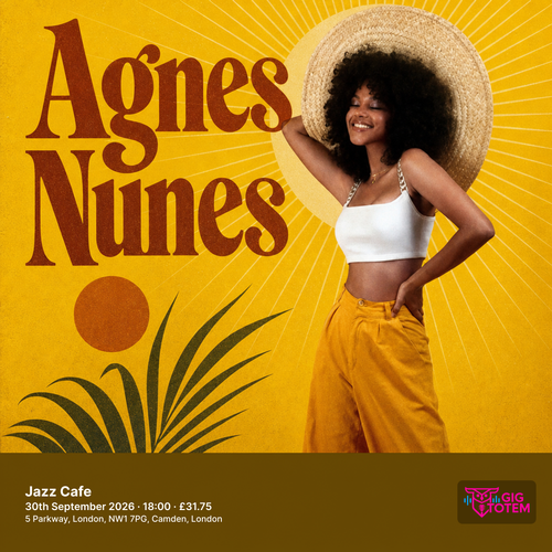 Agnes Nunes at Jazz Cafe on 30 September 2026 gig poster