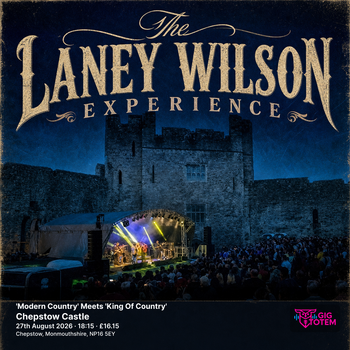 'Modern Country' Meets 'King Of Country' Zak Bryan UK, The Laney Wilson Experience at Chepstow Castle on 27 August 2026 gig poster