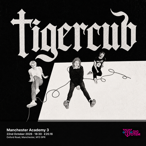 Tigercub at Manchester Academy 3 on 22 October 2026 gig poster