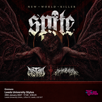 Spite + Emmure Spite, Emmure at Leeds University Stylus on 29 January 2027 gig poster